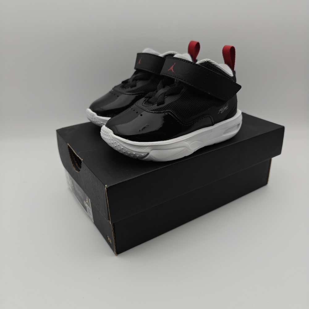 Jordan Stay Loyal 3 (TD) Shoes Boys Size 4C Black Varsity Red White FB9924-006